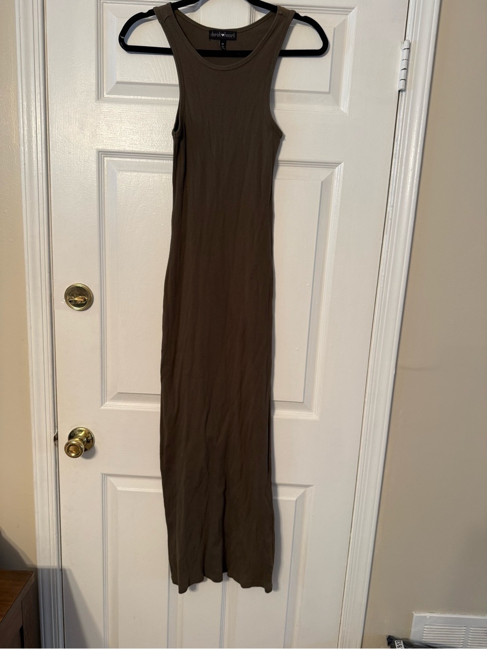 Derek Heart Olive Tank Maxi Dress